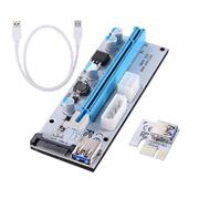 MIT PCIE 1x to 16x Ver008C Riser Card USB 3.0 Adapter Extender