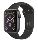ساعت مچی هوشمند Apple Watch 4 GPS 44mm Space Gray Aluminum Case With Black Sport Band