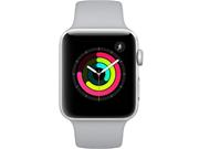 Apple Watch 3 GPS 38mm Silver Aluminum Case With Fog Sport Band