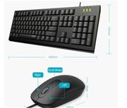 RAPOO X120Pro Wired Optical Mouse & Keyboard