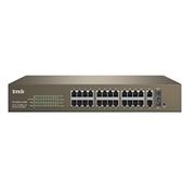 Tenda TEF1226P-24-440W 24-Port 10/100Mbps + 2 Gigabit Web Smart PoE Switch