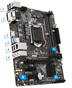 MSI H310M PRO-VDH PLUS LGA 1151 Motherboard