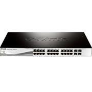 D-Link DGS-1210-28P Web Smart 24 Port Managed Desktop Rack-Mountable Switch