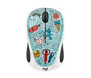 Logitech Doodle Collection M238 Bae-Bee Blue Wireless Mouse