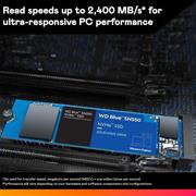 SSD WD Blue SN550 PCIe Gen3 x4 M.2 2280 NVMe 500GB Internal
